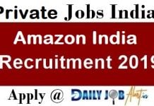 Amazon India Recruitment 2020 : Apply Online For Various Posts. Amazon India Recruitment 2019