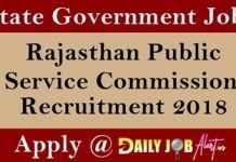 RPSC Recruitment 2018 – Apply Online for 640 Teacher Posts at www.rpsconline.rajasthan.gov.in RPSC Recruitment 2018