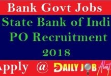 State Bank of India Recruitment 2018 – Apply For 2000 Probationary Officer Posts State Bank of India Recruitment 2018