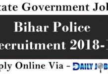 Bihar Police Recruitment 2018-19