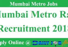 Mumbai Metro Rail Recruitment 2018-19 – Apply Online For Various Posts. Mumbai Metro Rail Recruitment