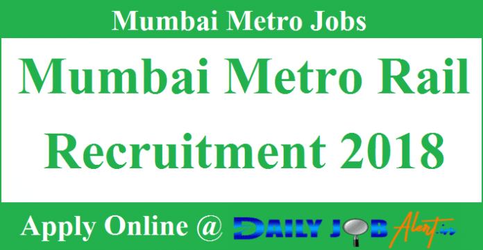 Mumbai Metro Rail Recruitment 