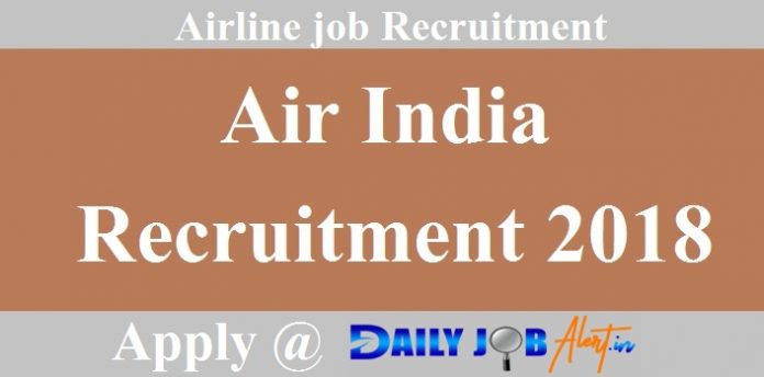 Air India Recruitment 2018