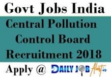 Central Pollution Control Board Recruitment 2018 – Apply Online for Assistant Jobs at www.cpcb.nic.in Central Pollution Control Board Recruitment 2018