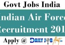 Indian Air Force Recruitment 2018 – Apply Online for 182 NCC Special Entry Post at indianairforce.nic.in Indian Air Force Recruitment 2018