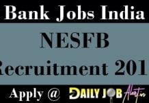 NESFB Recruitment 2018 – Apply Online for 586 Credit Officer & Other Posts at nesfb.com NESFB Recruitment 2018