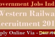 Western Railway Recruitment 2018 – Apply For 6898 Goods Guard, Station Master, Stunning Master, Loco Pilot, Mail Guard, Steno, Driver Posts Western Railway Recruitment 2018
