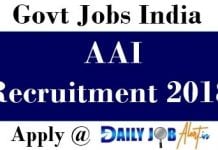 AAI Recruitment 2018 : Apply Online For 908 Junior Executive Posts at www.aai.aero AAI Recruitment 2018
