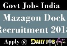 Mazagon Dock Recruitment 2018 : Apply Online for 382 Trade Apprentice Posts Mazagon Dock Recruitment 2018