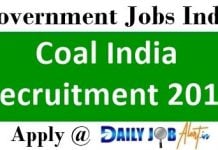 Coal India Recruitment 2018 : Apply Online For 480 Mining Sirdar & Electrician Posts Coal India Recruitment 2018