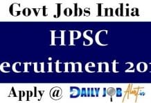 HPSC Recruitment 2018 : Apply For 170 Traffic Manager, Tehsildar & Other Posts HPSC Recruitment 2018