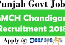 GMCH Chandigarh Recruitment 2018 : Apply For 154 Tutor & Staff Nurse Posts
