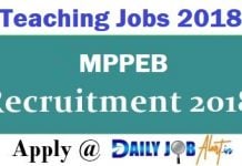 MPPEB Recruitment 2018 – Apply Online for 17150 High School TET, Trainer & Other Posts MPPEB Recruitment 2018