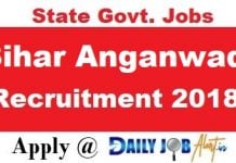 Bihar Anganwadi Recruitment 2018