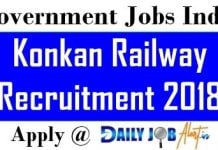 Konkan Railway Recruitment 2018 : Apply Online for Sr Section Engineer Posts Konkan Railway Recruitment 2018