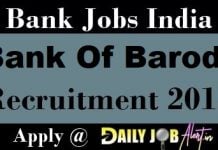 Bank Of Baroda Recruitment 2018 – Apply Online For IT Professionals Posts Bank Of Baroda Recruitment 2018