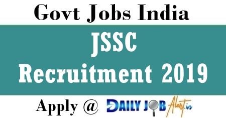 JSSC Recruitment 2019