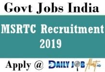 MSRTC Recruitment 2019 : Apply For 4416 Driver, Carrier at msrtc.maharashtra.gov.in MSRTC Recruitment 2019