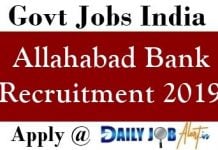 Allahabad Bank Recruitment 2019