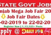Ghar Ghar Rozgar Mission Punjab | Punjab Mega Job Fair 2019 – Apply Online Punjab Mega Job Fair 2019