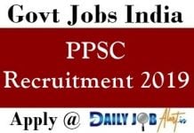 PPSC Recruitment 2019