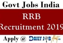 RRB Recruitment 2019 – Apply online for 35277 various posts www.rrcb.gov.in RRB Recruitment 2019