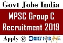 MPSC Group C Recruitment 2019