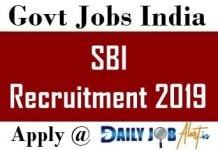 SBI Recruitment 2019 Apply Online For 2000 PO Posts @ sbi.co.in SBI Recruitment 2019