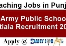 APS Patiala Recruitment 2019
