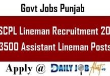 PSCPL Lineman Recruitment 2019 Apply Online 3500 Assistant Lineman Posts www.pspcl.in PSPCL Recruitment 2019