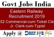 Eastern Railway Recruitment 2019