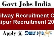 RRC Jaipur Recruitment 2019