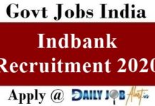 Indbank Recruitment 2020 Apply 08 Merchant Banker, Back Office Staff Posts www.indbankonline.com Indbank Recruitment 2020