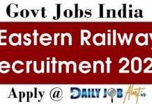 Eastern Railway Recruitment 2020