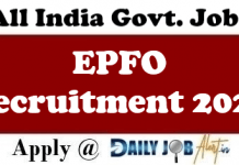 EPFO Recruitment 2021 Apply 44 Chief Technology Officer & Other Posts @epfindia.gov.in EPFO Recruitment 2021