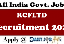 RCFLTD Recruitment 2021 Apply Online Manager and Chief Manager Posts @rcfltd.com RCFLTD Recruitment 2021