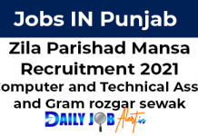 Zila Parishad Recruitment 2021