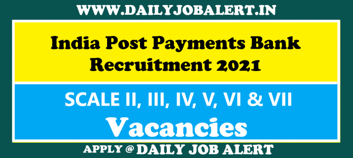 India Post Payments Bank Recruitment 2021