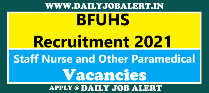 BFUHS Recruitment 2021