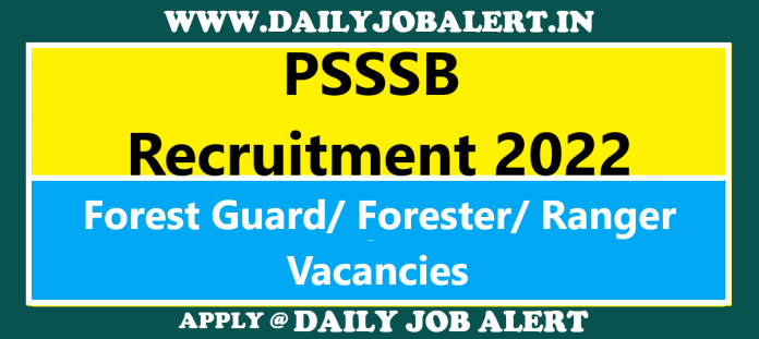 PSSSB Forest Guard Recruitment