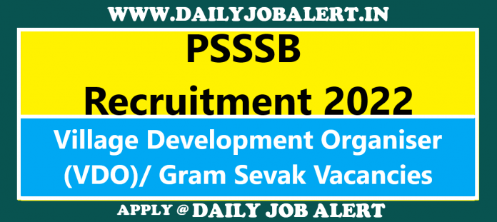 PSSSB Recruitment 2022