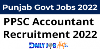 PPSC Accountant Recruitment 2022