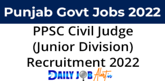 PPSC Civil Judge Recruitment 2022