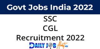 SSC CGL Recruitment 2022