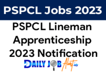 PSPCL Lineman Apprenticeship 2023 Notification