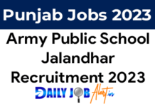 APS Jalandhar Recruitment 2023 Apply for Teaching Staff Posts www.apsjalandhar.com aps jalandhar recruitment 2023