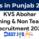 KVS Abohar Recruitment 2023