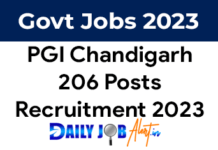 PGI Chandigarh recruitment 2023