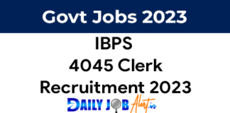 IBPS Clerk recruitment 2023