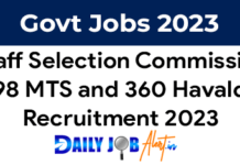 ssc mts recruitment 2023